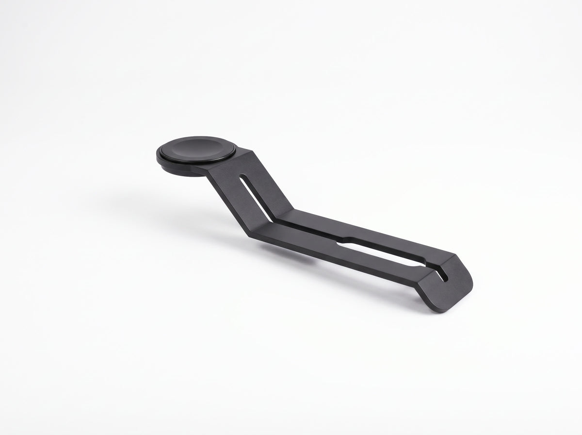 Watch Stand for Monitor Riser in Black – clean studio packshot | Rablo