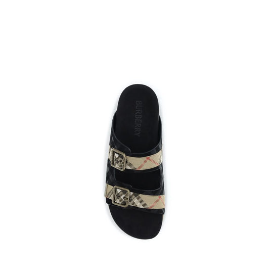 Burberry Multicolor Rubber Flat Sandals