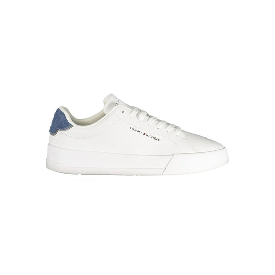 Tommy Hilfiger White Polyurethane Men's Sneaker