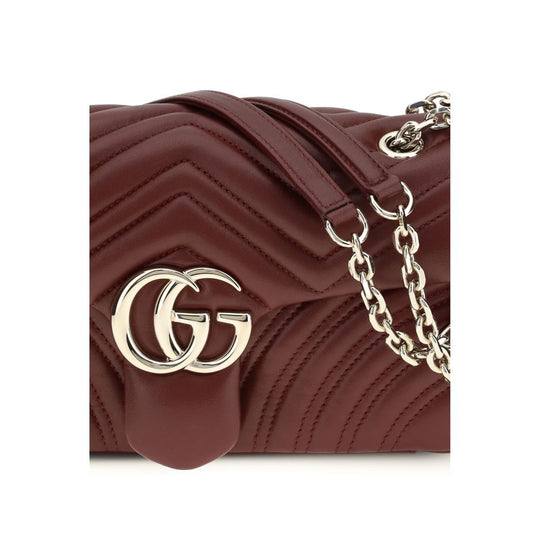 Gucci Bordeaux Calf Leather Bos Taurus Shoulder Bag
