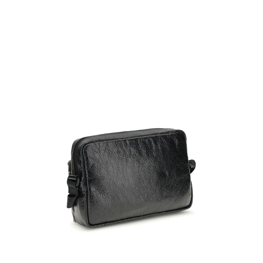 Balenciaga Black Lamb Ovis Aries Aries Shoulder Bag