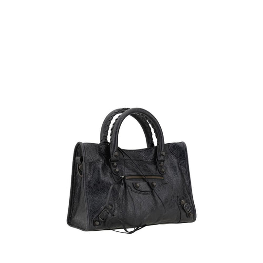 Balenciaga Black Calf Leather Bos Taurus Shoulder Bag