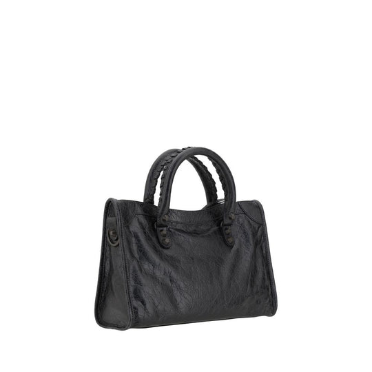 Balenciaga Black Calf Leather Bos Taurus Shoulder Bag
