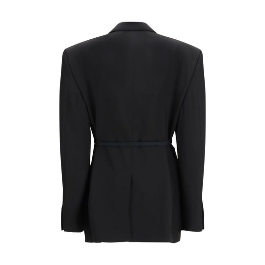 Balenciaga Black Wool Jackets And Coat