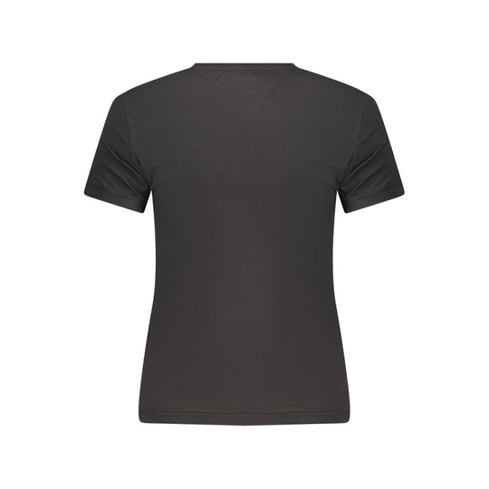 Tommy Hilfiger Black Cotton Women's T-Shirt