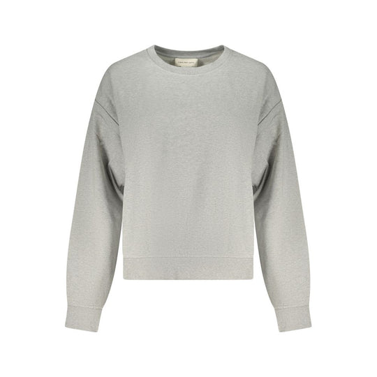 Calvin Klein Grigio Cotton Women Sweatshirt