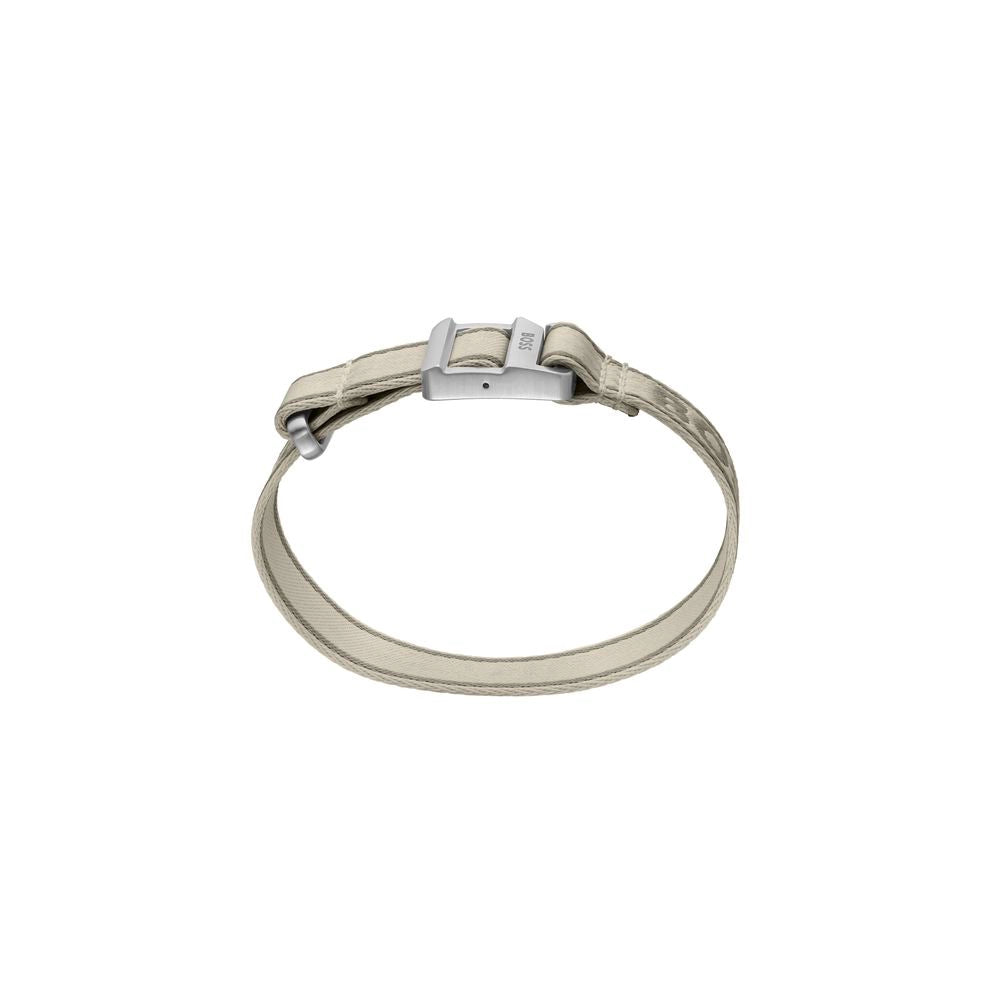 Hugo Boss Beige Fabric Bracelet