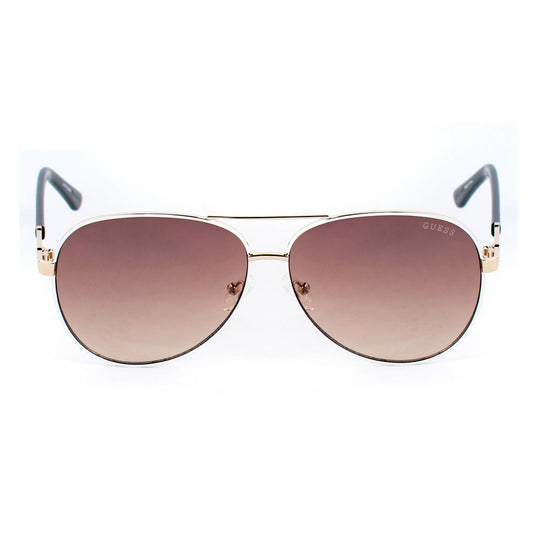 Guess White Metal Sunglasses