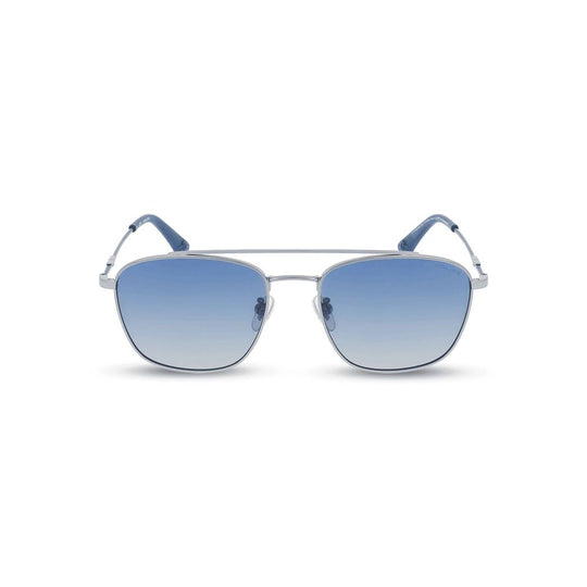 Police Gray Metal Sunglasses
