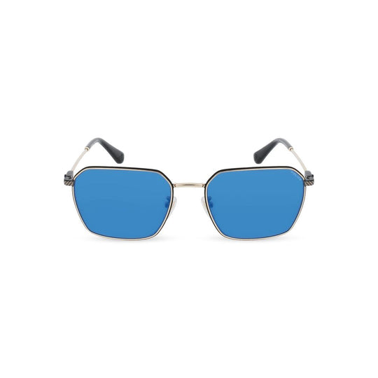 Police Gray Metal Sunglasses