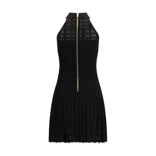 Balmain Black Viscose Cocktail Dress