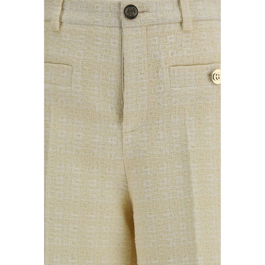 Gucci Beige Cotton Casual Pants