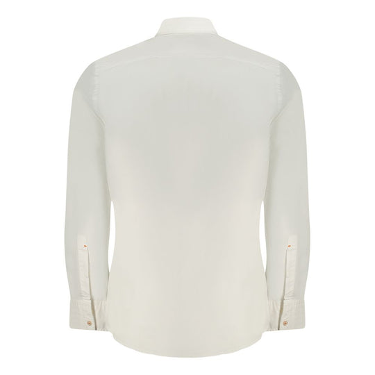 Hugo Boss White Cotton Men Shirt