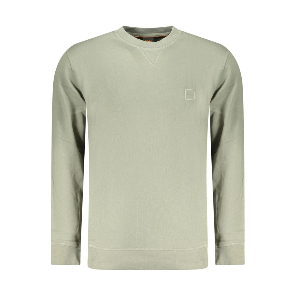 Hugo Boss Verde Cotton Men Sweatshirt
