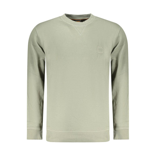 Hugo Boss Verde Cotton Men Sweatshirt