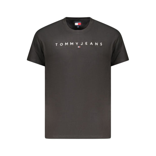 Tommy Hilfiger Black Cotton Mens T-Shirt