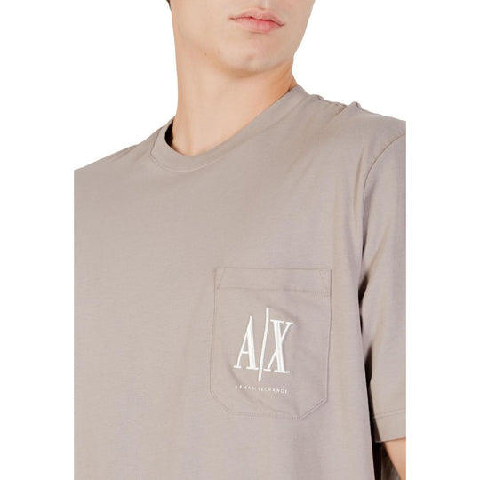 Armani Exchange Brown Cotton Sportswear