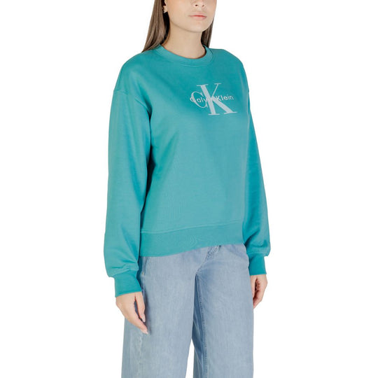 Calvin Klein Jeans Blue Cotton Sweatshirt