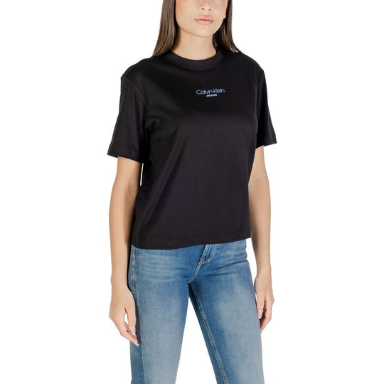 Calvin Klein Jeans Black Cotton T-Shirt
