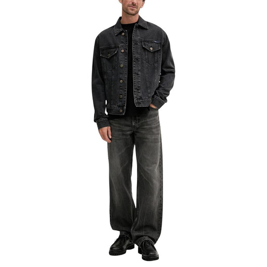 Calvin Klein Jeans Black Cotton Relaxed Fit Jeans