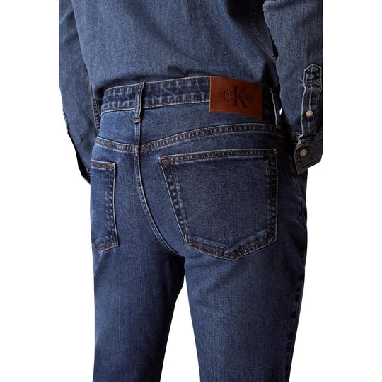 Calvin Klein Jeans Blue Cotton Skinny Jeans