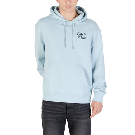 Calvin Klein Jeans Blue Cotton Hoodie