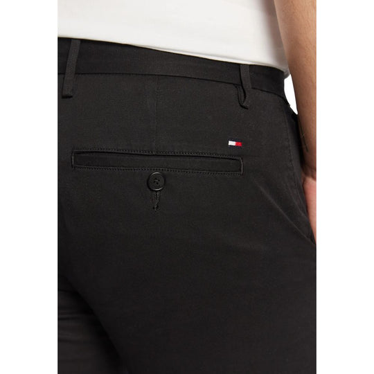Tommy Hilfiger Black Recycled Cotton Skinny Pants