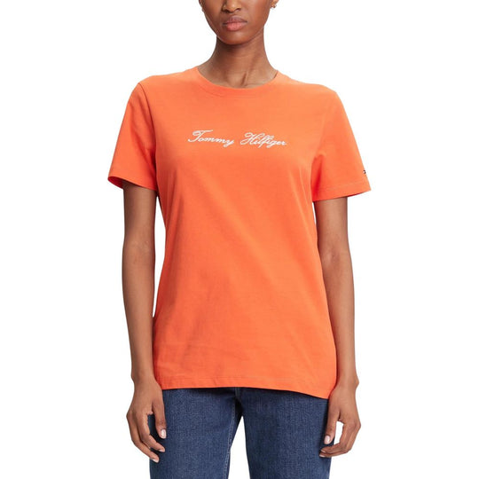 Tommy Hilfiger Orange Recycled Cotton T-Shirt