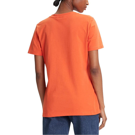 Tommy Hilfiger Orange Recycled Cotton T-Shirt