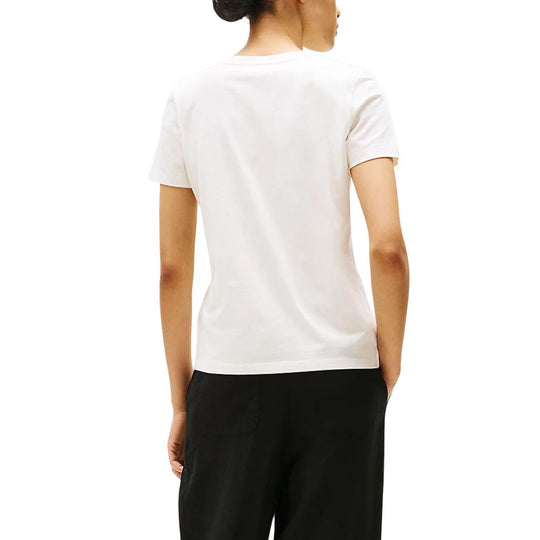 Tommy Hilfiger Beige Recycled Cotton T-Shirt