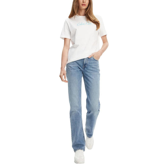 Calvin Klein Jeans Blue Recycled Cotton Mom Jeans
