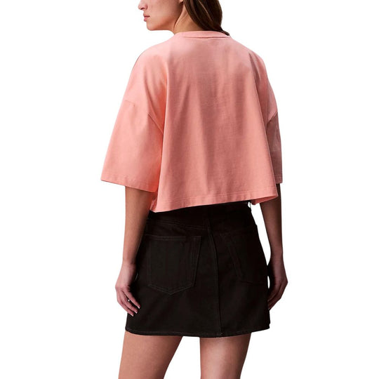 Calvin Klein Jeans Orange Cotton T-Shirt