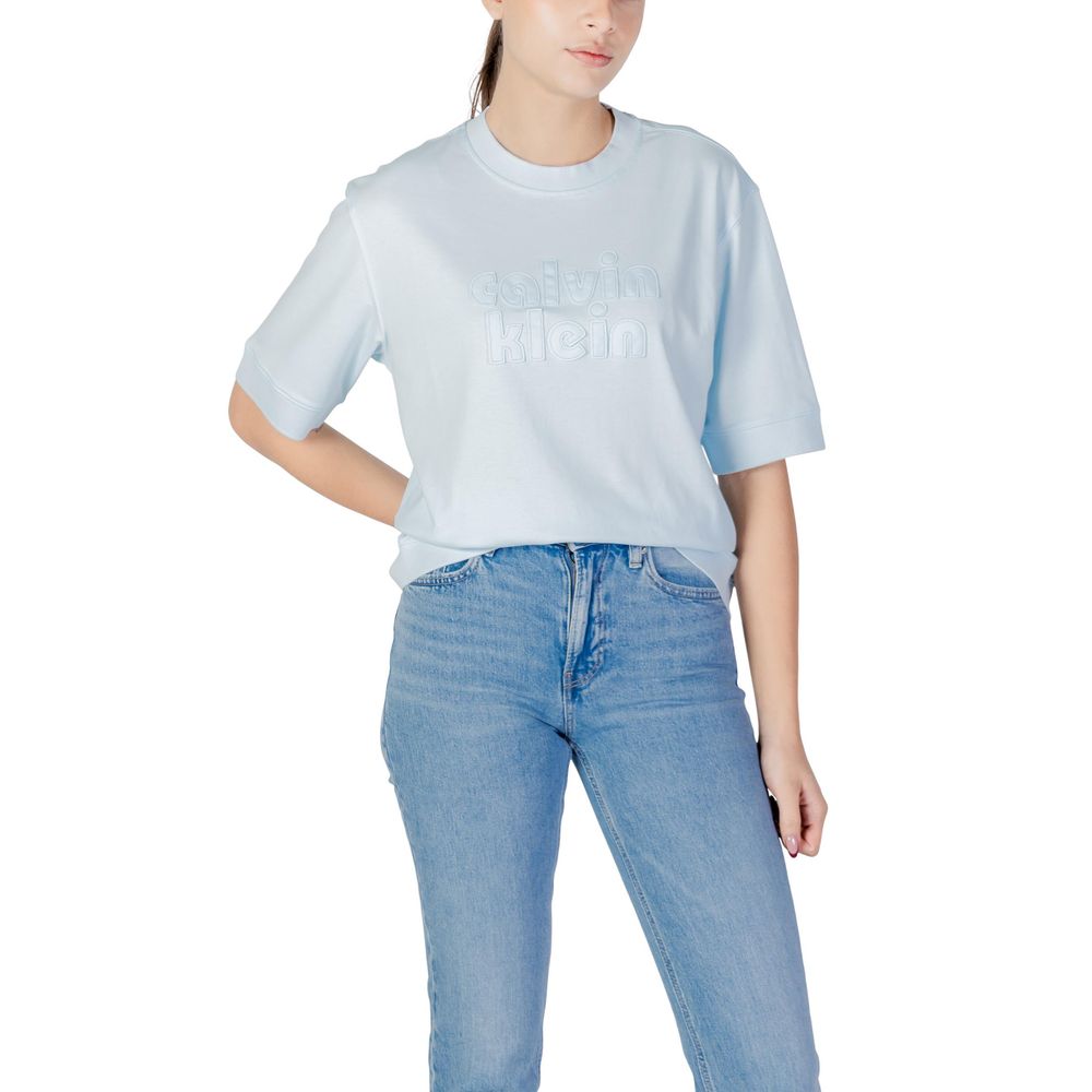 Calvin Klein Jeans Blue Cotton T-Shirt