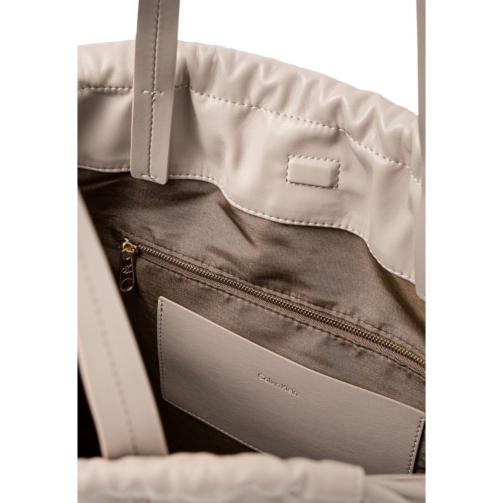 Calvin Klein Beige Polyethylene Handbag