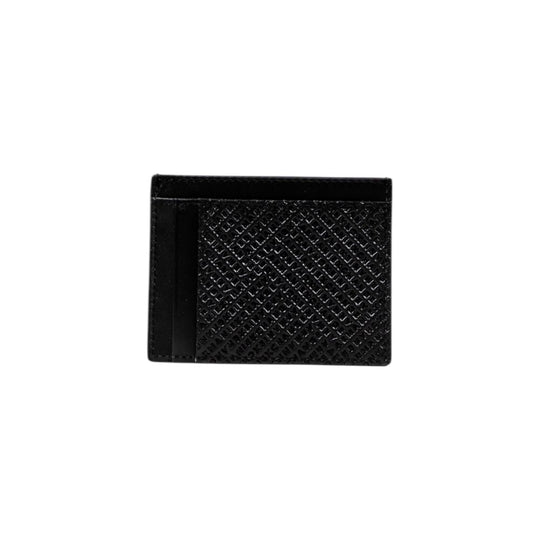 Armani Exchange Black Leather Cardholder