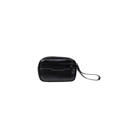 Armani Exchange Black Polyester Clutch Bag