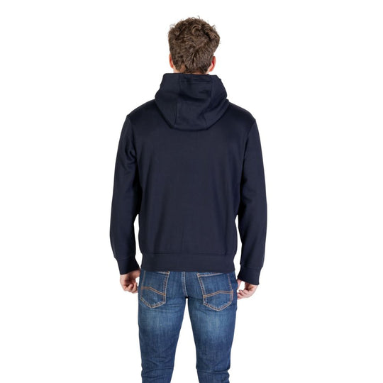 Armani Exchange Blue Cotton Hoodie