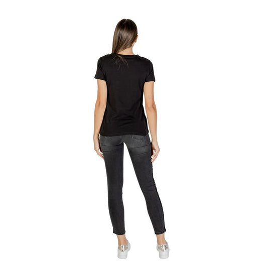 Armani Exchange Black Cotton T-Shirt