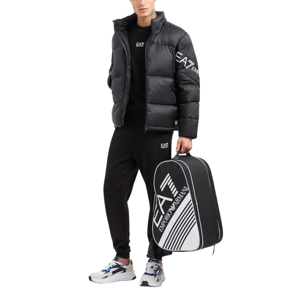 EA7 Emporio Armani Black Cotton Sweatshirt