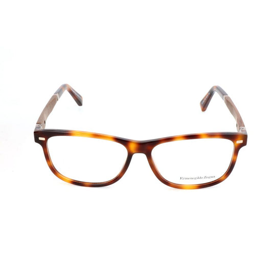 Ermenegildo Zegna Brown Resin Glasses (Frames)