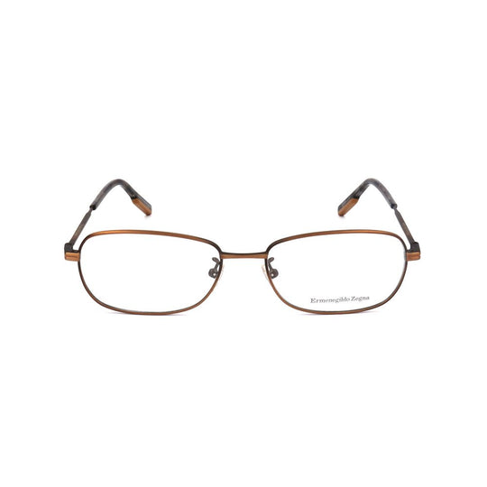 Ermenegildo Zegna Brown Metal Glasses (Frames)