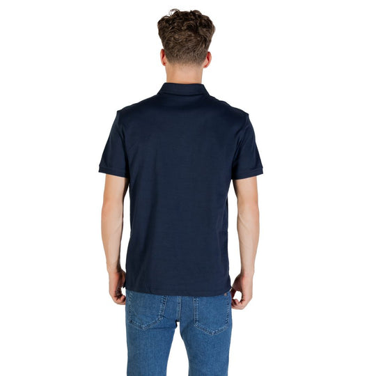 Calvin Klein Jeans Blue Cotton Polo Shirt