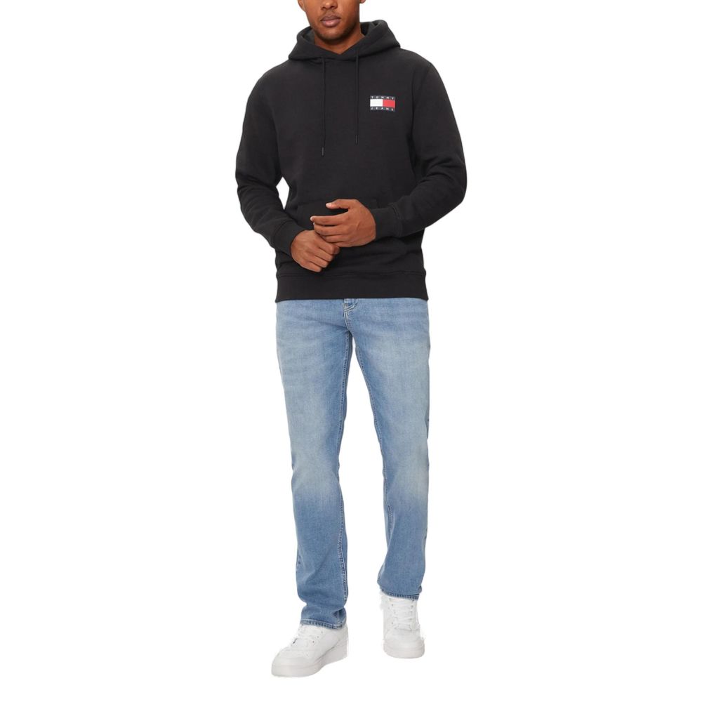 Tommy Hilfiger Jeans Black Cotton Hoodie