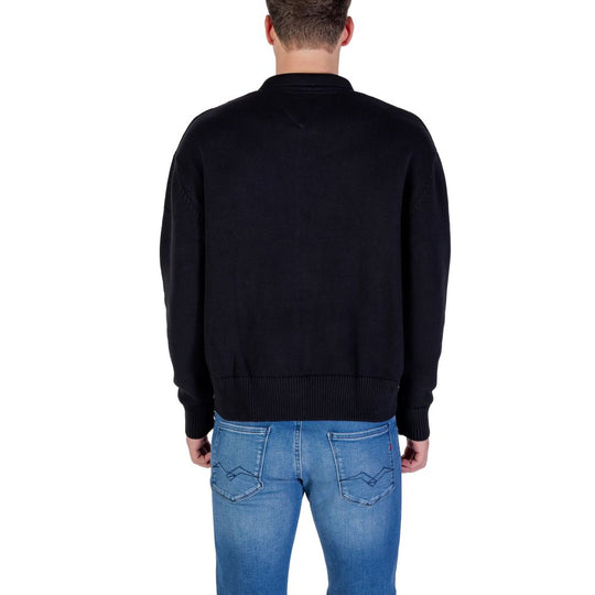 Tommy Hilfiger Jeans Black Recycled Cotton Cardigan