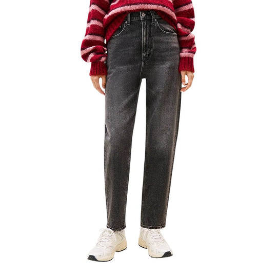 Tommy Hilfiger Jeans Black Recycled Cotton Mom Jeans