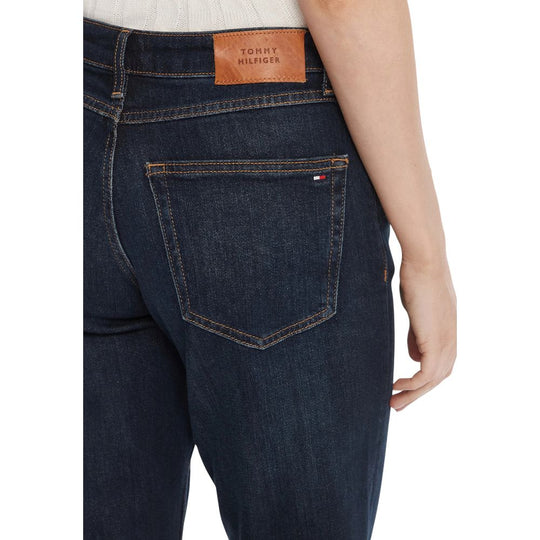 Tommy Hilfiger Blue Recycled Cotton Mom Jeans