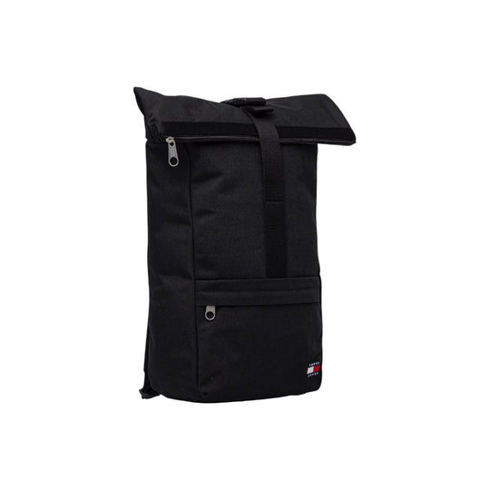 Tommy Hilfiger Jeans Black Recycled Polyester Backpack