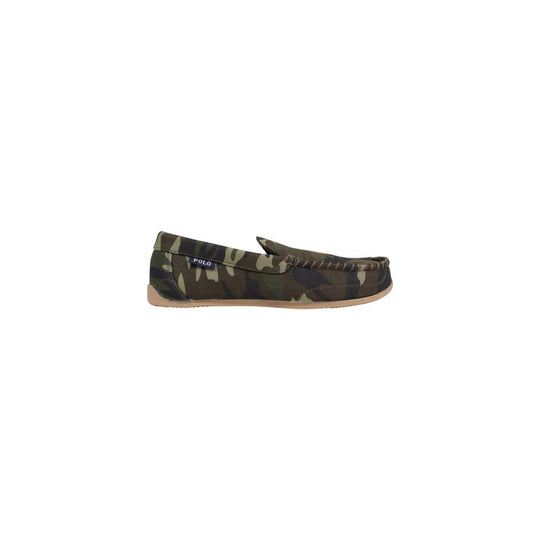 Ralph Lauren Green Textile Slippers