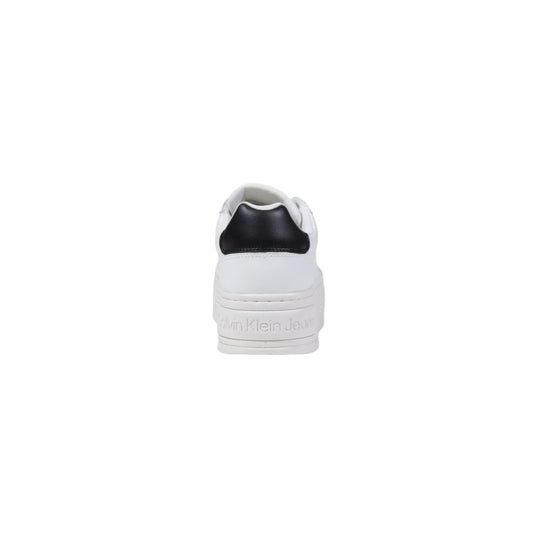 Calvin Klein Jeans White Leather Low Top Sneakers