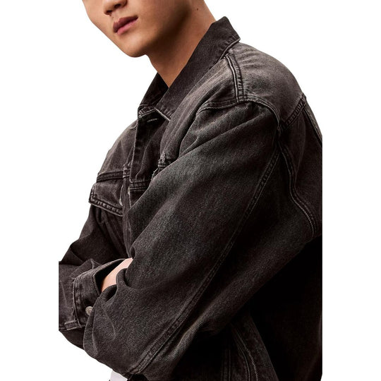 Calvin Klein Jeans Black Cotton Denim Jacket